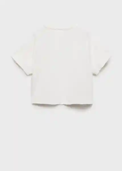 Camiseta Edge Offwhite Talla 06 Niñas Mango