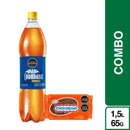 Combo Chocorramo Tajada 65 g x 5 Und + Colombiana Cero 1.5 L