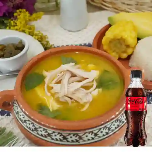 Combo Ajiaco Santafereño + Coca Cola Sin Azúcar 400 ml