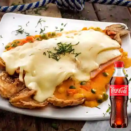 Combo Trucha Gratinada + Coca Cola Original 400 ml