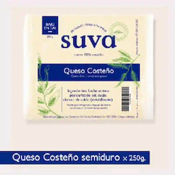 Suva Queso Costeño Pasteurizado