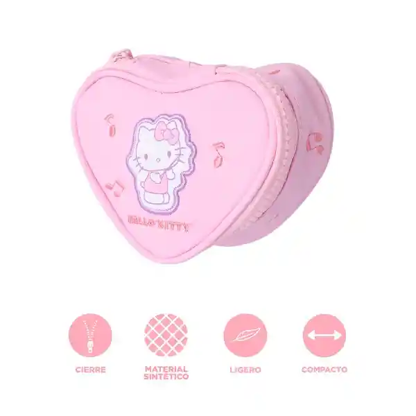 Monedero Con Corazón Bordado Hello Kitty Serie Sanrio Miniso