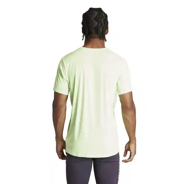 Adidas Camiseta Adizero e Tee Hombre Verde Talla S IN2264