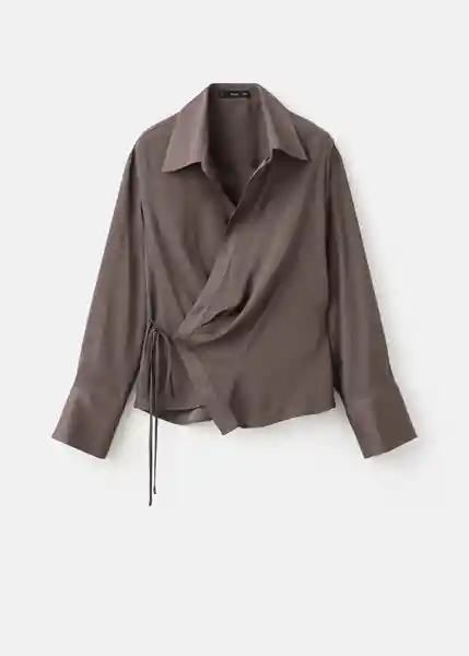 Camisa Rider Topo Talla 28 Mujer Mango