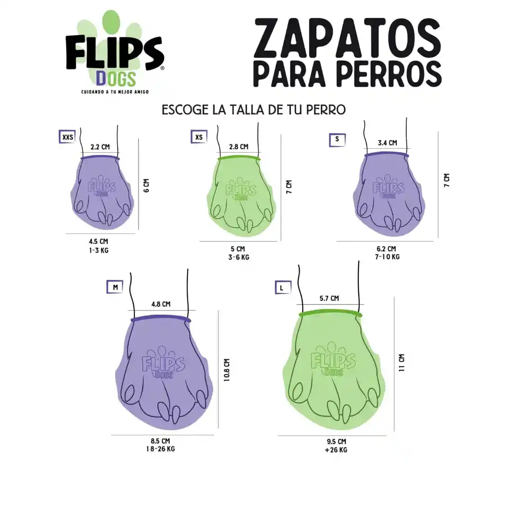 Flips Zapatos Dogs (Colores Surtidos) - Xs