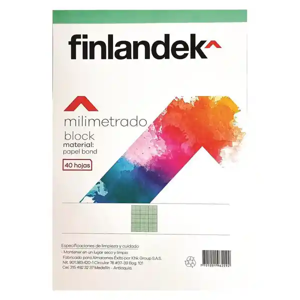 Finlandek Block Milimetrado FIN-2092