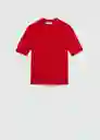 Jersey Camisete Rojo Talla S Mujer Mango