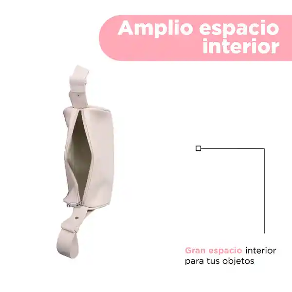 Bolso Liso Serie Crossbody Beige Miniso
