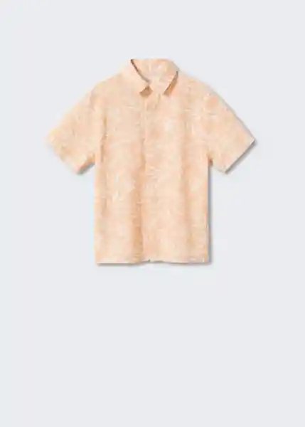 Camisa Kauai Naranja Pastel Talla 09 Niños Mango