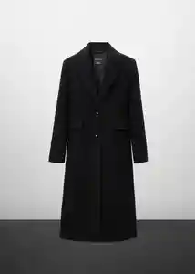 Abrigo Chinchin Negro Talla M Mujer Mango
