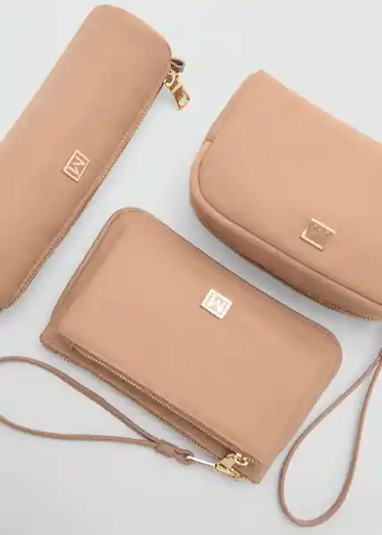 Monedero G Nil Beige Talla 99 Mujer Mango