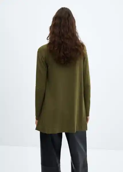 Chaqueta Cardigan Alma Khaki Talla 18 Mujer Mango