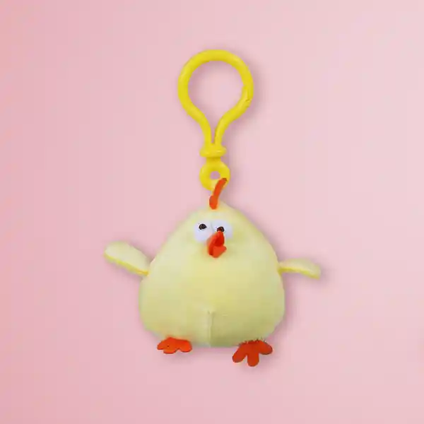 Llavero Colgante Mini Pollo Amarillo Miniso