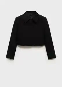 Chaqueta Cagliari Negro Talla M Mujer Mango