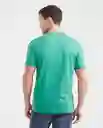 Camiseta Runthentic Graphict Verde Cebollín Oscuro S Chevignon