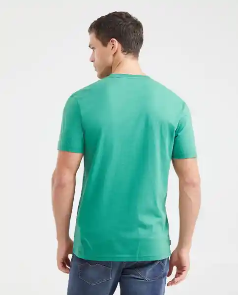 Camiseta Runthentic Graphict Verde Cebollín Oscuro S Chevignon