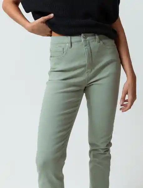 Pantalón Ceres Mujer Verde Eucalipto Claro T.8 433F381 Naf Naf