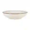 Plato Para Sopa De Cerámica Rústico Crudo Diseño 0006