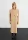 Abrigo Paraiso Beige Talla 18 Mujer Mango