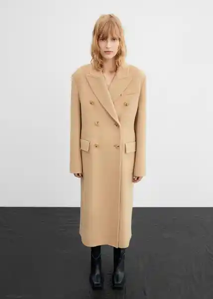 Abrigo Paraiso Beige Talla 18 Mujer Mango