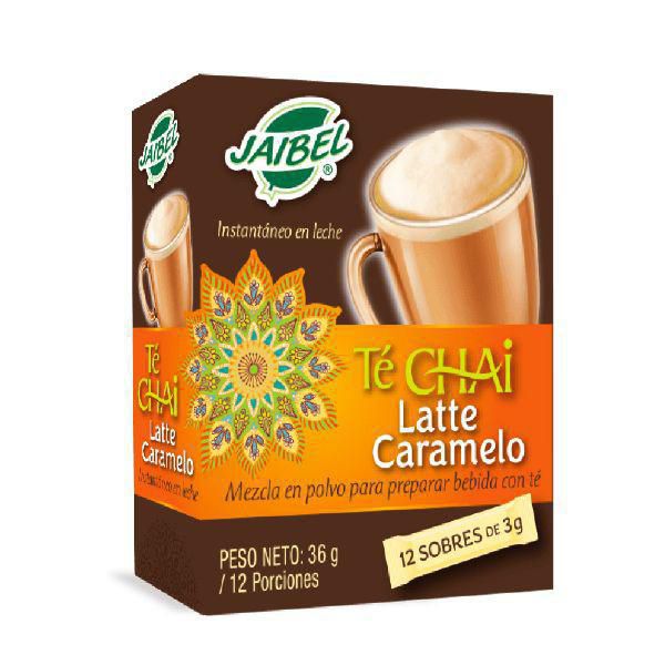 Jaibel Té Chai Latte en Polvo Sabor a Caramelo 36 g