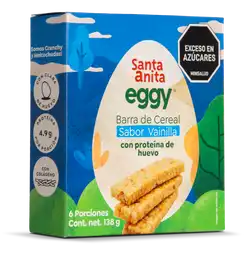 Santa Anita Eggy Barra de cereal Vainilla con proteina de huevo 