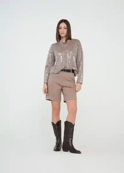 Tejido Mujer Crudo Novia Claro Talla L 589g018 Naf Naf