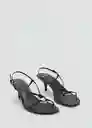 Sandalias Anilla Negro Talla 37 Mujer Mango