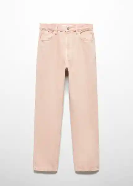 Jean Mom2000 Rosa Pastel Talla 48 Mujer Mango