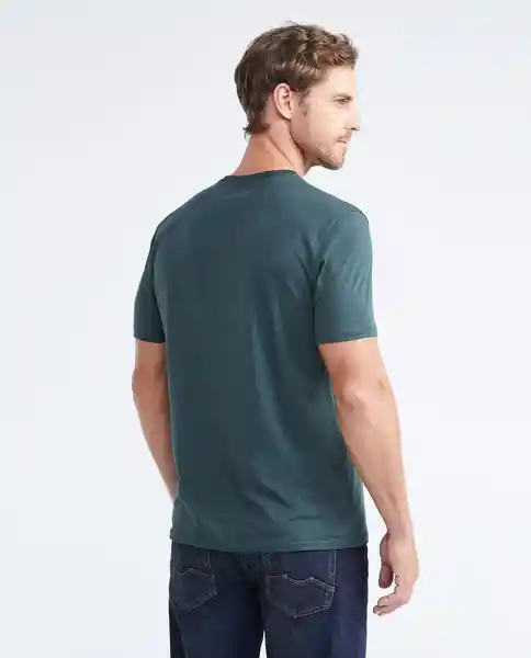 Camiseta Básica Verde Galloway Ultraoscuro Talla L Chevignon