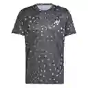Adidas Camiseta Run it Bl Tee Para Hombre Negro Talla S