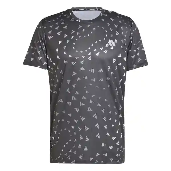 Adidas Camiseta Run it Bl Tee Para Hombre Negro Talla S