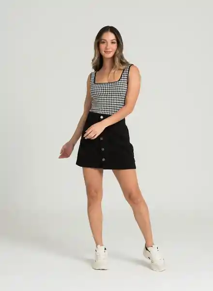 Falda Corta Talla 12 Negro People