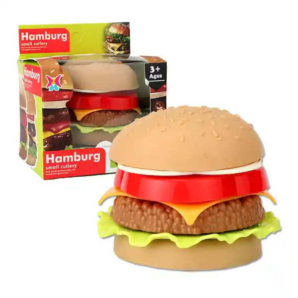 Faroplay Juguete de Hamburguesas Para Armar Small Cutlery