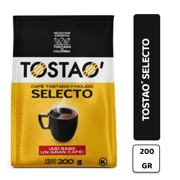 Tostao Café y Molido Selecto Tostado 200 g