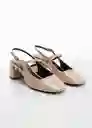 Zapatos Adelie Nude Talla 36 Mujer Mango