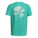 Under Armour Camiseta Rock Night Hombre Verde SM 1379751-369