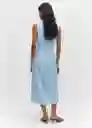 Vestido Sand-H Tejano Claro Talla M Mujer Mango