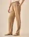Pantalón Café Barro Medio Talla 6 133G007 Esprit