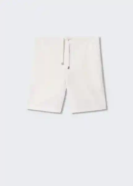 Bermudas Flek Offwhite Talla 44 Hombre Mango