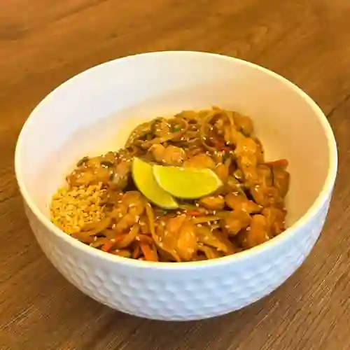 Pad Thai Cerdo y Camarón