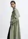 Gabardina Trench Angela Khaki Talla 28 Mujer Mango