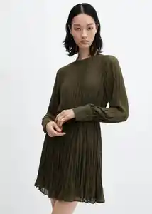 Vestido Isabel Khaki Talla XS Mujer Mango