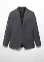 Blazer Americana Paulo Ceniza Talla 52 Hombre Mango