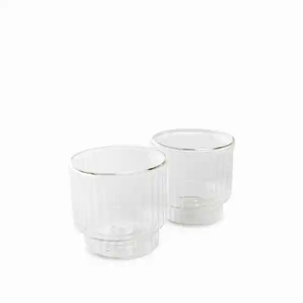 Set Vaso Doble Pared Porte 260 mL Ambiente Gourmet