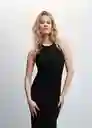 Vestido Sprio4 Negro Talla XL Mujer Mango