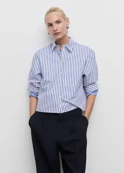 Pantalón Clare1 Navy Talla 36 Mujer Mango