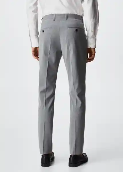 Pantalón Brasilia Gris Talla 36 Hombre Mango