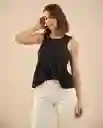Camisa Negro Puro Ultraoscuro Talla L 611G201 Esprit