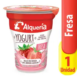  Alquería Yogurt con Trozos de Fruta Sabor a Fresa